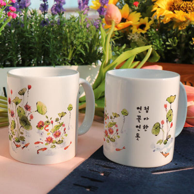 tk262-Design Mug 2p-Pleasant Lotus Pond