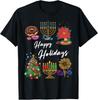 Happy Holidays Hanukkah Christmas Kwanzaa Design T-Shirt