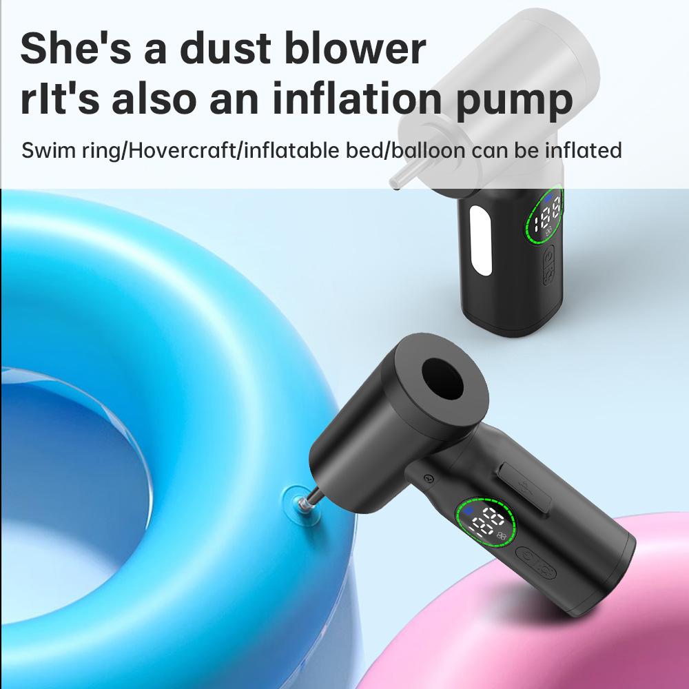 2 in 1 Air Duster Electric Rechargeable Cordless Air Blower 7500mAh Vacuum Cleaner Vehicle mounted Duster Blowers For Car Home