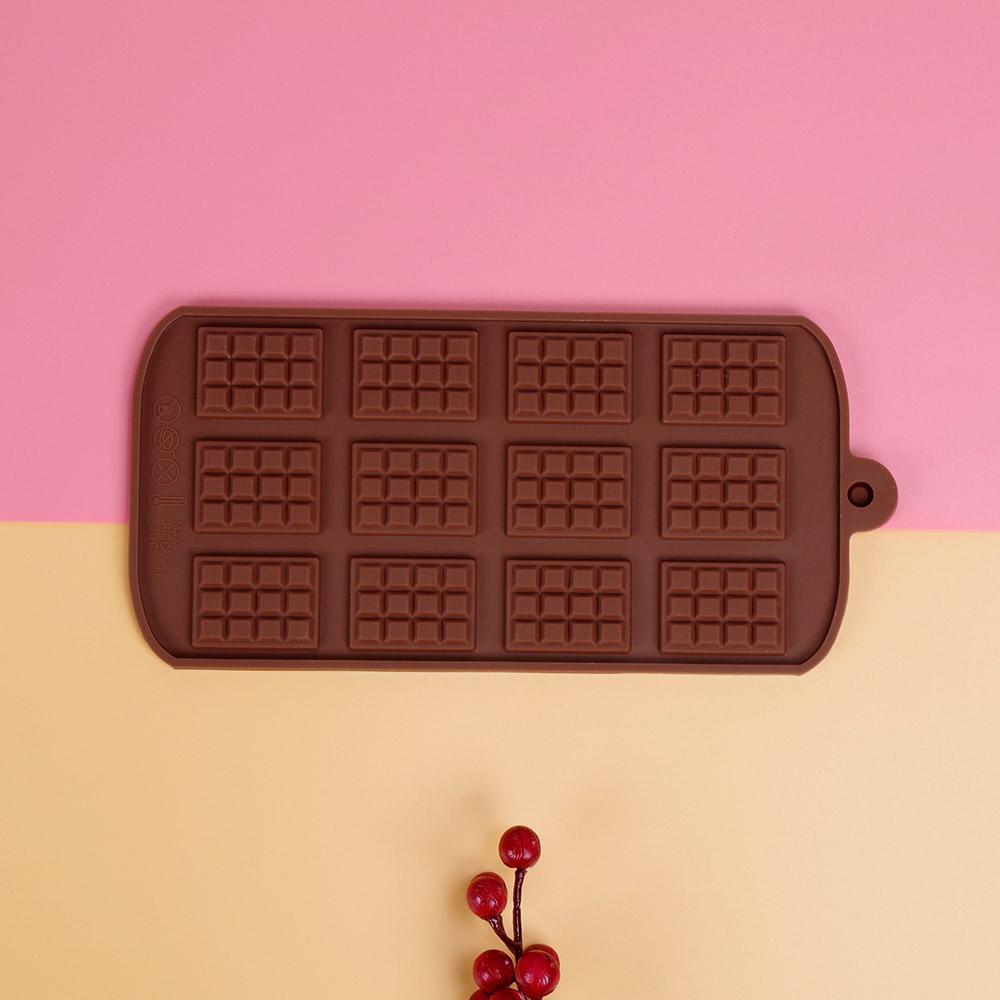 1 stück Silikon Mini Schokoladenblock Bar Form Form Eiswürfelschale Kuchen Dekorieren Werkzeug Schokoladenkuchen Form Hand Werkzeugherstellung Hot Brown