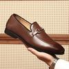 Men's Fashion Loafers, Single Foot Casual Business Office Formal Wear Gentlemen's Banquet Social Shoes