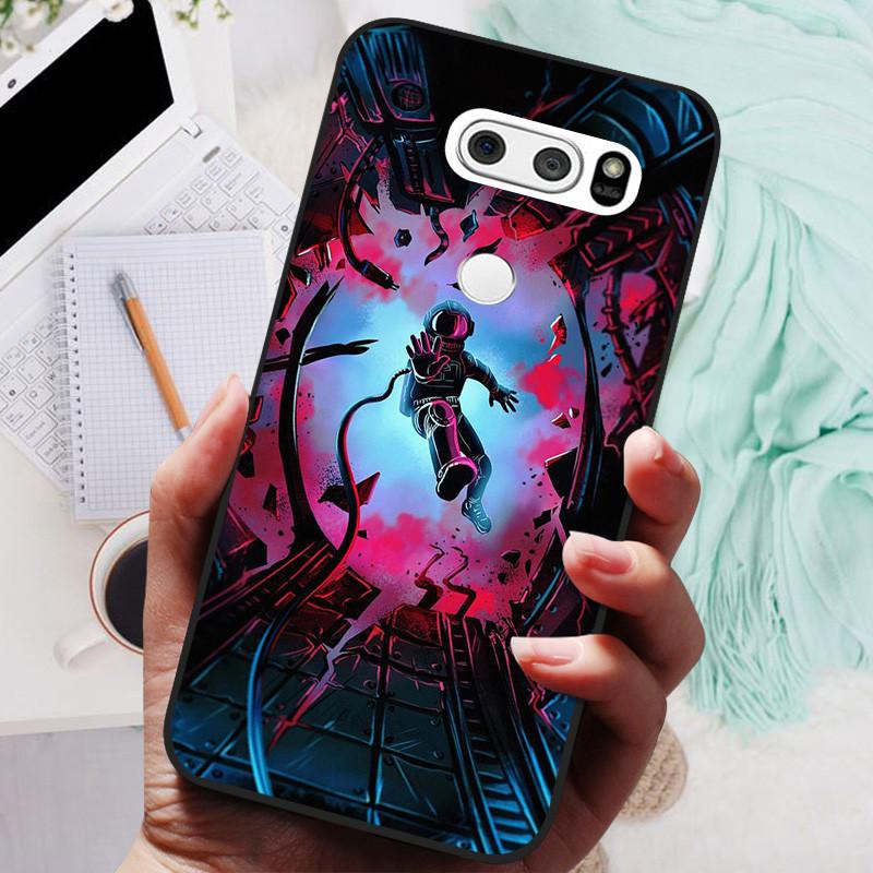 Para LG V30 V30+ Funda Gato Lindo Pintado Trasera para Teléfono Para LG V35 V30S Thinq Funda Silicona Suave Para LGV30 V30 Plus Fundas Coques