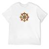 Buddhist Dharma Wheel Prismatic T-Shirt Tees Cute Tops Mens T Shirt Graphic