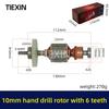 10mm Electric Hand Drill Motor with 6-Teeth Rotor and 608/626 Bearings 07931
