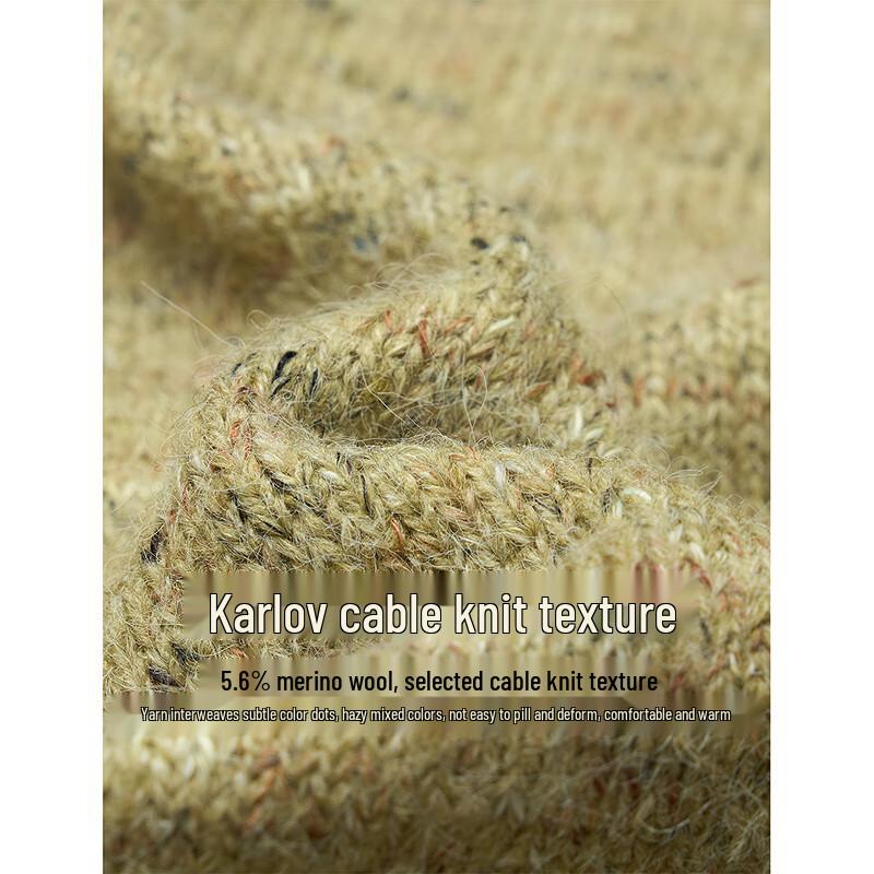 Inman Women's Cable Knit Half-Button Pullover Sweater