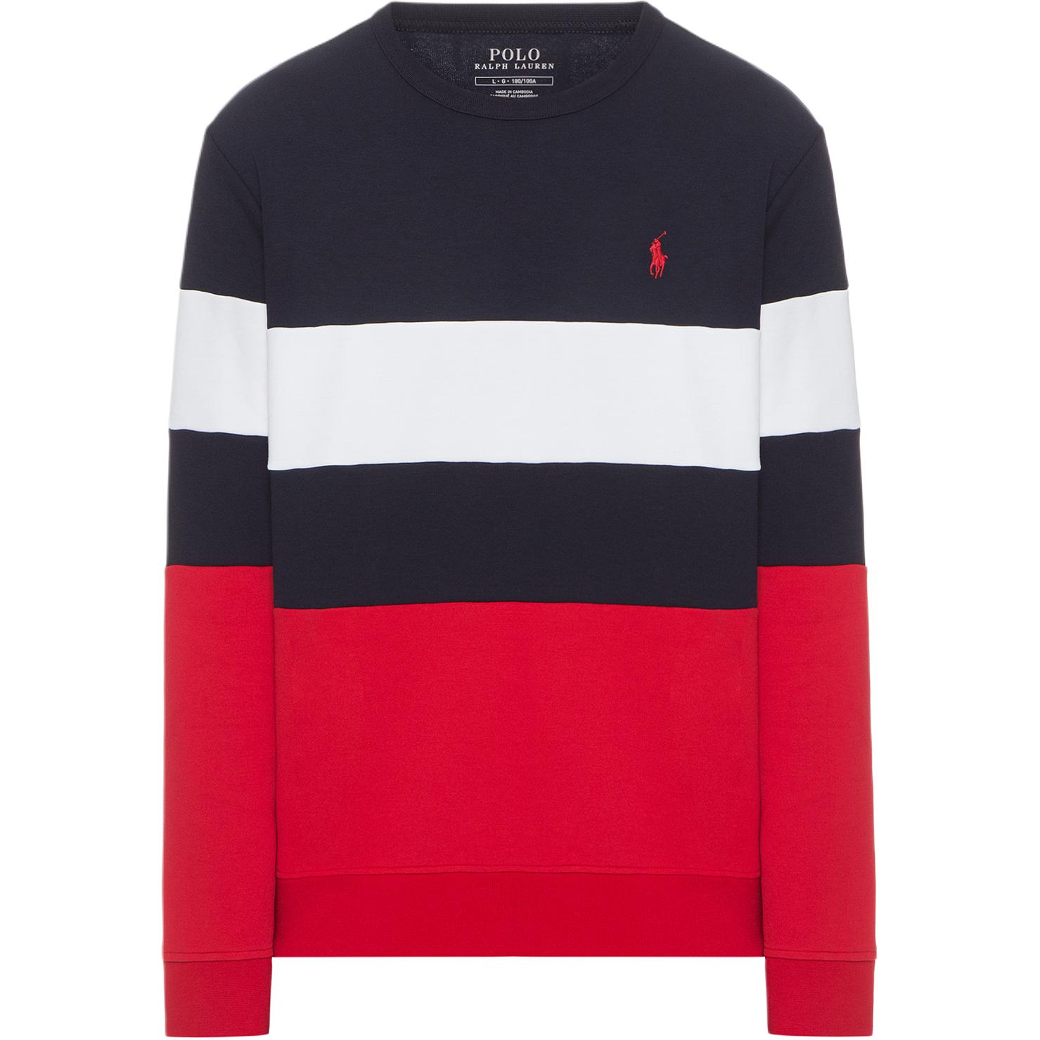 

Polo Ralph Lauren Small Pony Logo Embroidered Crew Neck Long Sleeve Sweatshirt Men sweatshirt 710792891-001 L