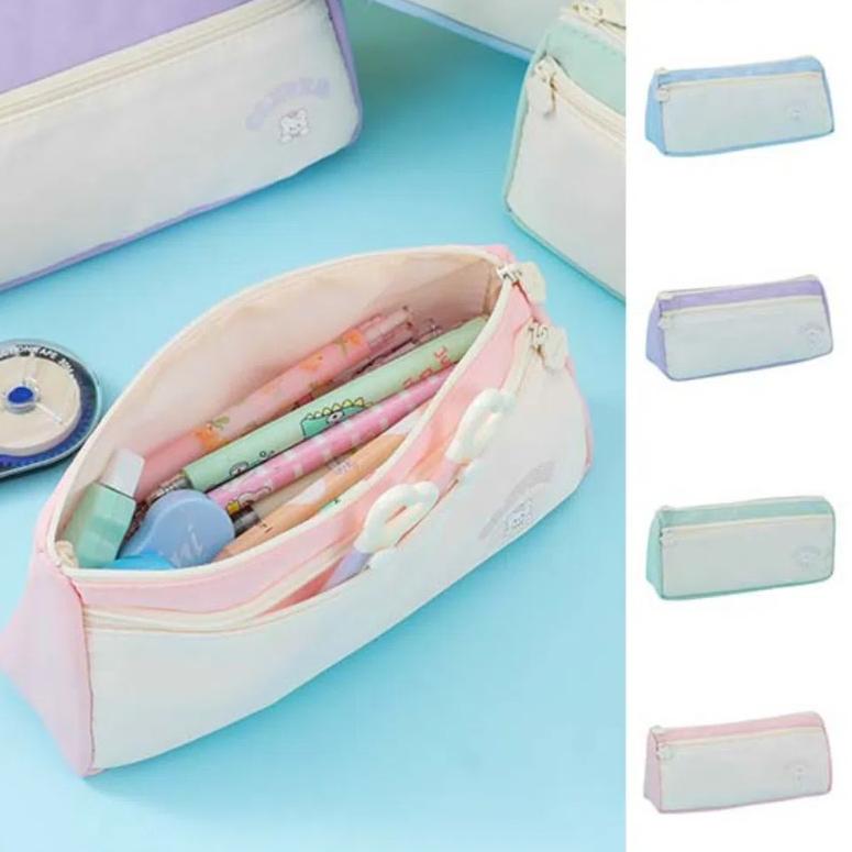 Large Capacity Y2K Stationery Bag Desktop Storage Ins Pencil Pouch Cute Korean Pencil Case School