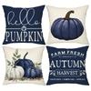 Home Decor Hello Pumpkin & Farm Fresh Autumn Decor Pattern Cushion Cover Suitable for Sofa Bedroom Car Pillow Cover