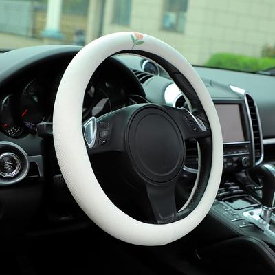 Neu Auto Lenkrad Abdeckung Niedlichen Cartoon Auto mit Nicht-slip Griff Handschuhe flachs Lenkrad Abdeckung Innen