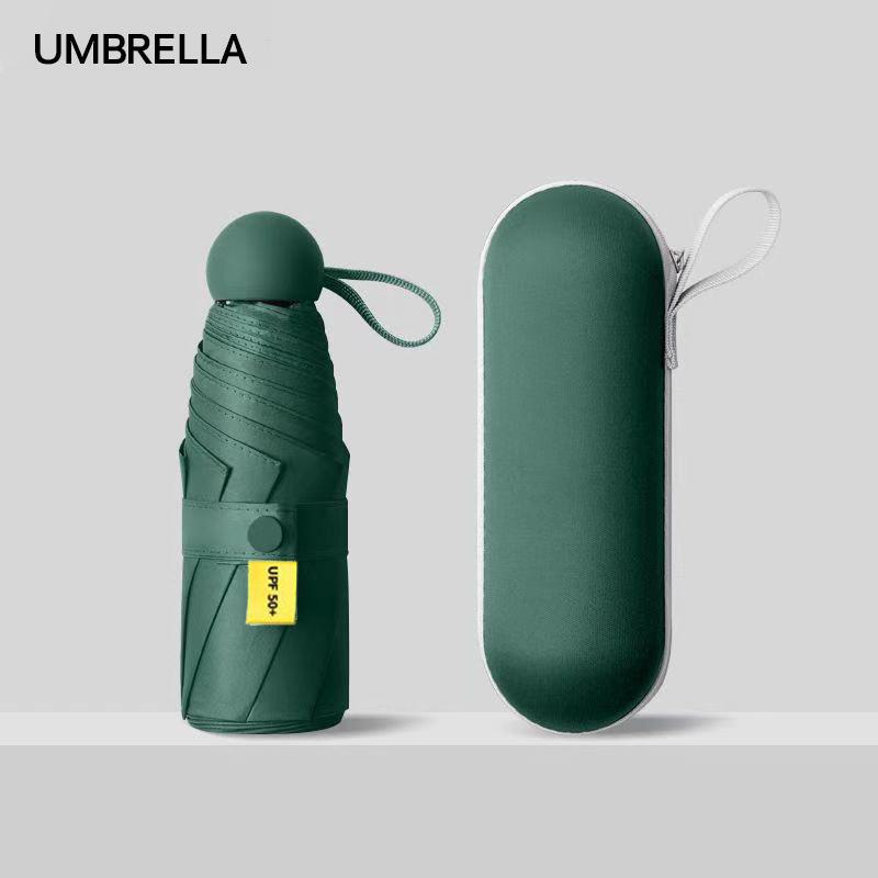 5-Fold Ultra-Light Black Glue UV Protection Customizable Parasol Umbrella