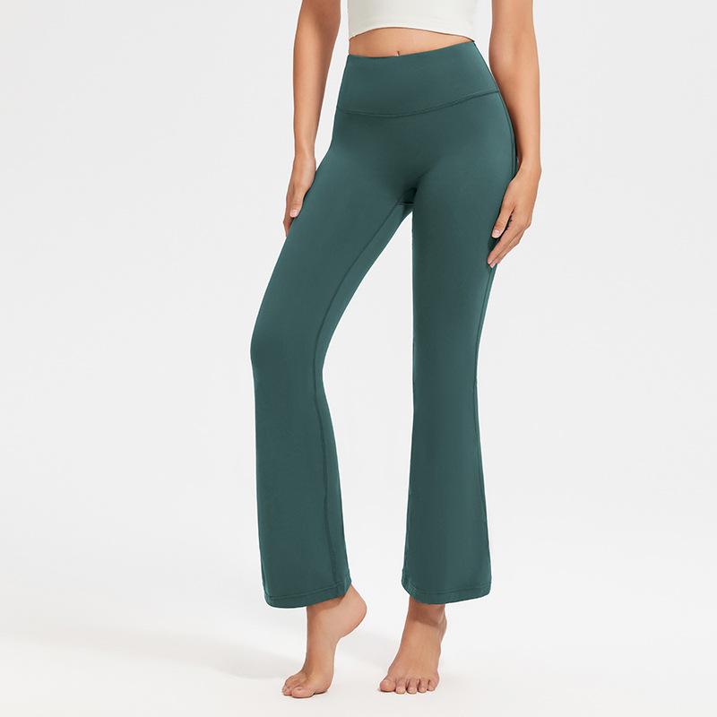 New Fashion Sports Casual Flared Yoga Pants Women High Waist Hip Lifting Fitness Yoga Trousers Women Slim Fit Loose Joggings Running Yoga Pants 25587