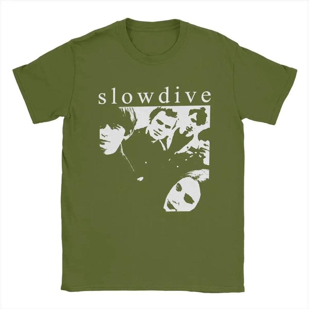 T-Shirt Slowdive Photo Vintage Pure Cotton Tees Short Sleeve T Shirts Round Collar Clothes Original