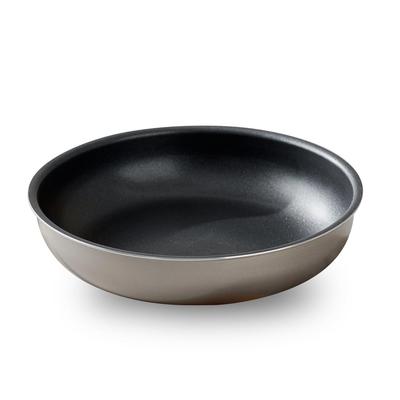 IRIS OHYAMA Diamond Coated Frying Pan, 26cm, IHGas Compatible, Lightweight, Removable Handle, IPDCI-T26F, Metallic Greige (Handle Sold Separately)
