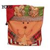 Festive Table Decor for Christmas Dining Chair Cover, Washable Seat Protector, Santa Snowman Covers Deer Slipcover Home Holiday Party Decorations