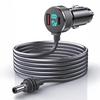 Pro nabíječku Starlink USB Type C Zapalovač do auta Nabíječka do auta 12V-24V Vozidla 2M Digitální voltmetr Vodotěsný prodlužovací kabel