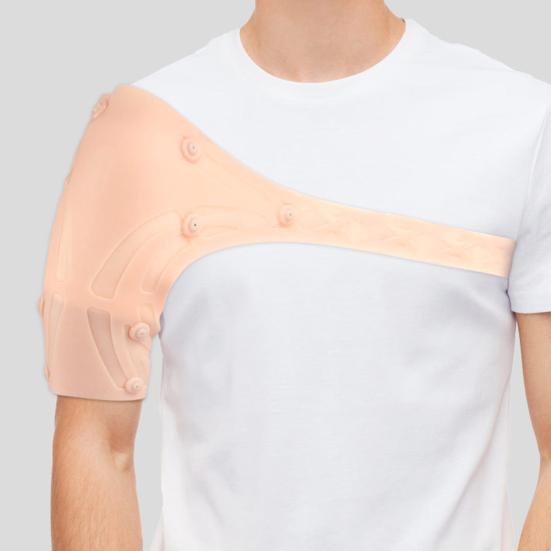 Sports Compression Shoulder Straps Magnetic Shoulder Brace with Pressure Pad Breathable Adjustable Shoulder Brace for Comfort Massage Shock Absorption