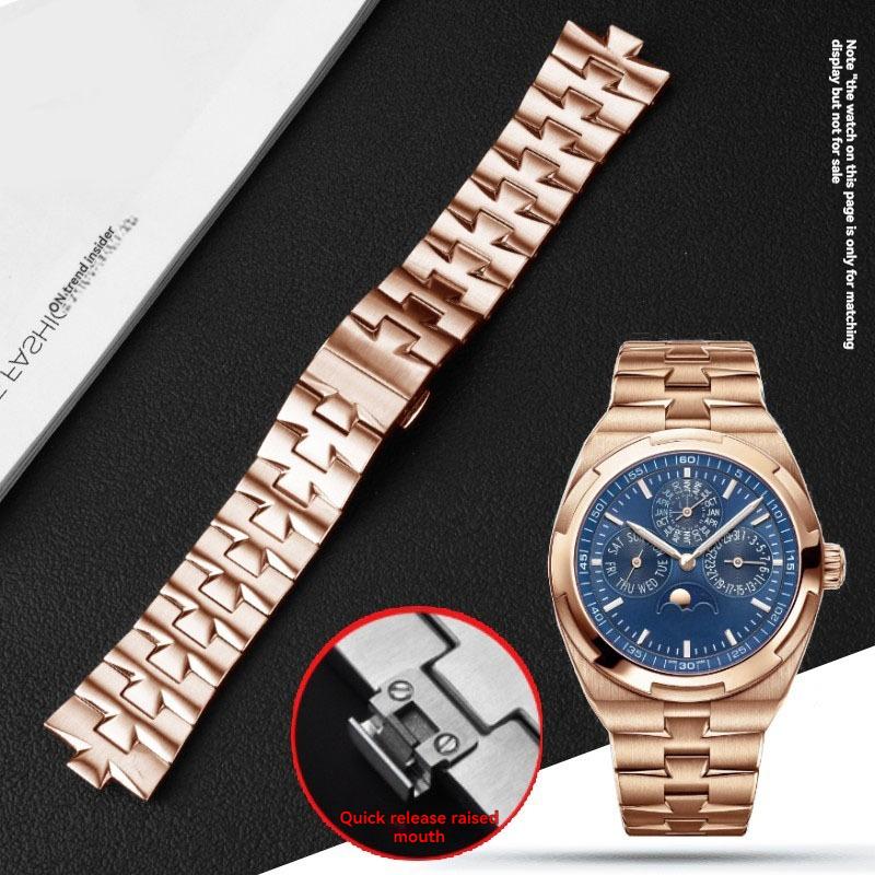 

ONEДля годинника Vacheron Constantin VC 4500 47660 47450 47040 Нержавіюча сталь Ланцюжок для годинника Вигнутий ремінець Браслет 7мм 8мм 8.5ммMN 7mm