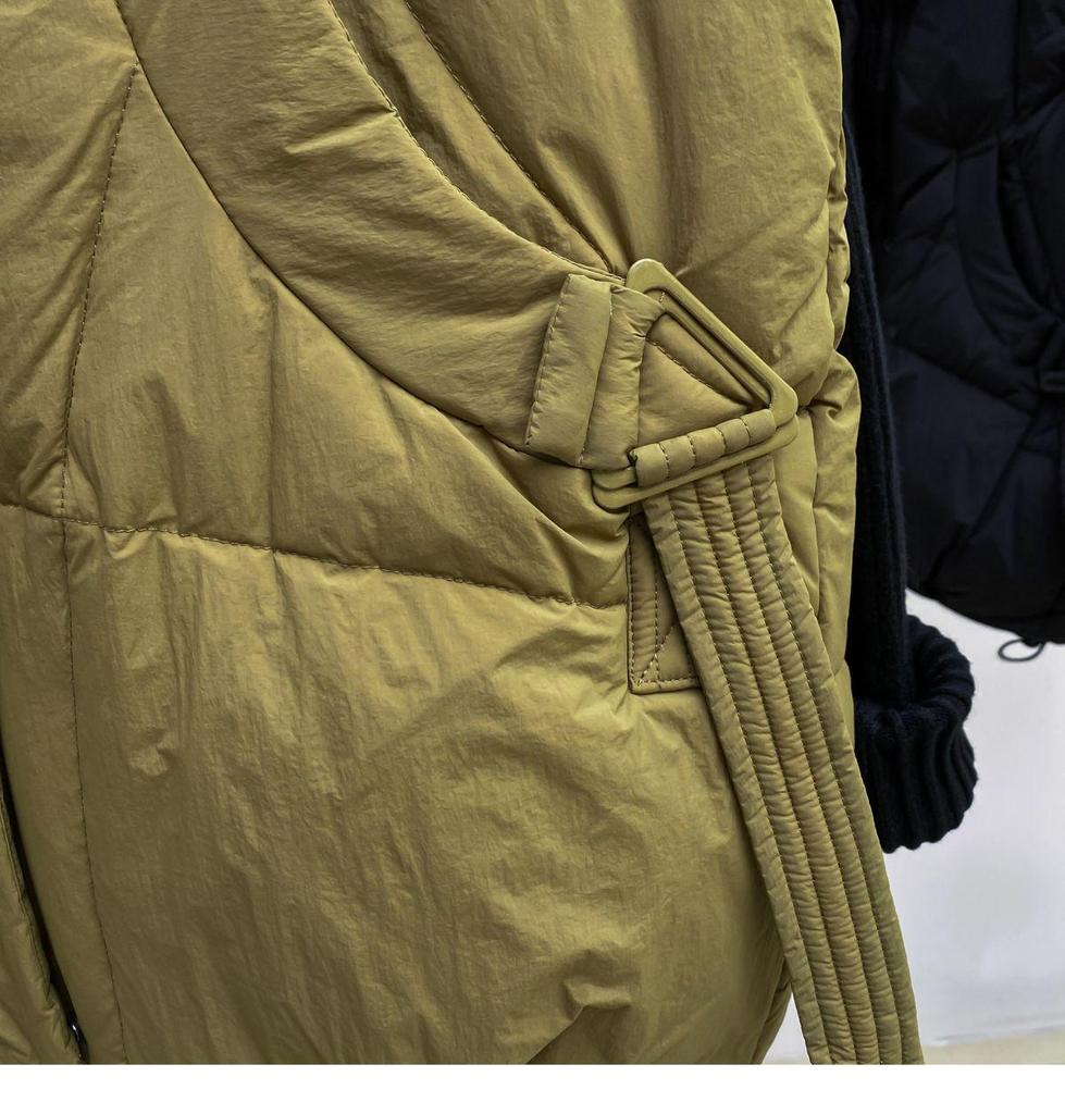 Jachetă Femei Mărimi Mari Lungime Medie Fără Mâneci - Vestă Groasă Călduroasă din Bumbac cu Puf pentru Toamnă/Iarnă