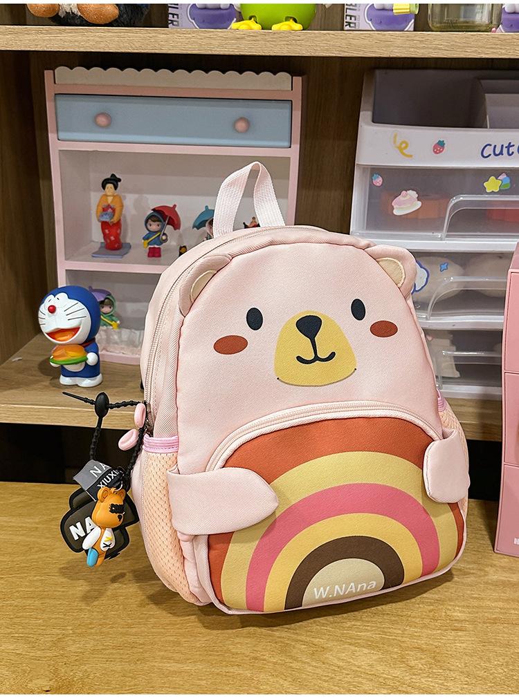 Schoolbag Cute Small Cartoon Backpack Large Capacity Leisure Children Travel Backpack Portable Kindergarten Primary School Bag