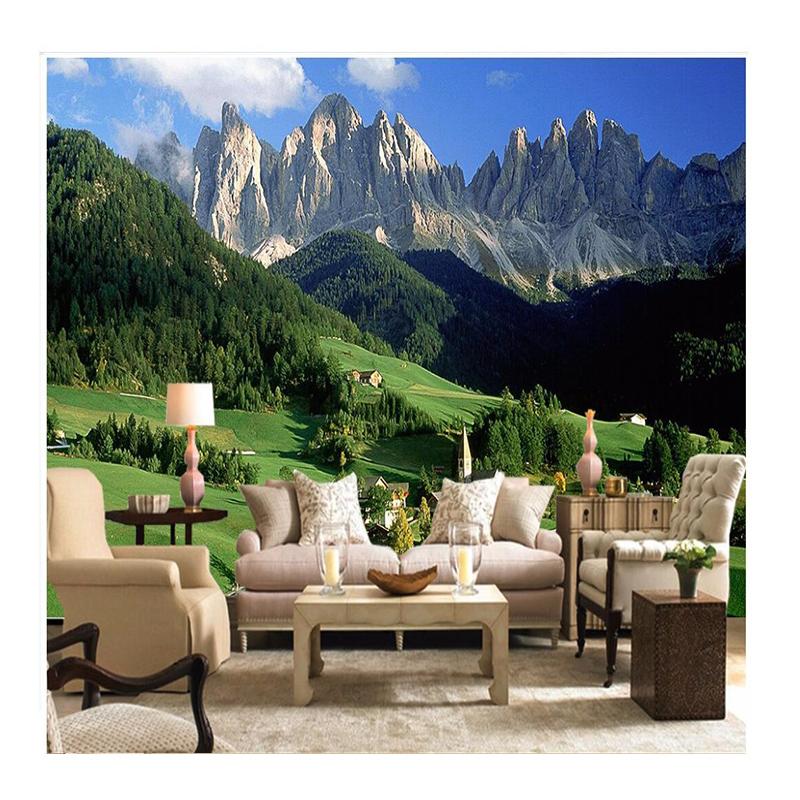 

Фреска Гора Лес Луг Настенный Декор Обои 3d Настенные Фрески Обои Для Стен 200 cm(W) x 140 cm(H)