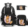 3Pcs/set Cute Little Bear 26 English Letters Bookbag Back To School Backpack Child Gift with Pencil Case Shoulder Bag Backpack