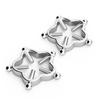 2Pcs Stainless Steel Flowers Clamps Rings Clips Body Jewelry for Women Men