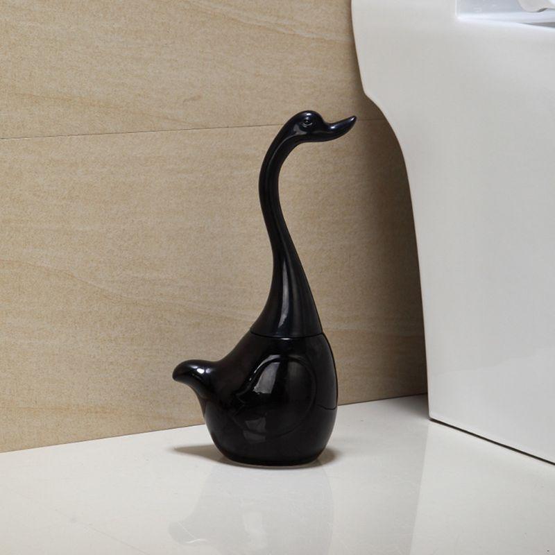 Cepillo para Inodoro Accesorios de Baño Base de Cerámica Mango de Plástico Cepillo de Limpieza Para Baño Hogar Hotel