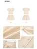 2026 Spring/Summer French Square Neck Short Sleeve Shirt & A-line Skirt Shorts Textured Fashion Set for Women