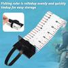 ABWR-2Pcs 47Inch Fishing Ruler Fishing Measuring Tape Tool For Boat Waterproof Portable Roll Up Folding Ruler With Bump Board