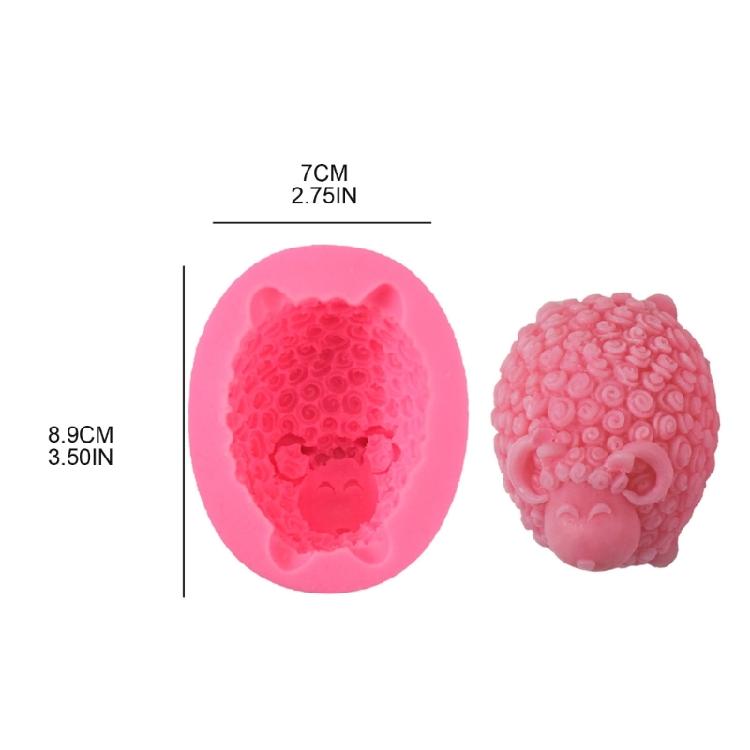 Lovely-Sheep Candle Silicone Mold DIY Making Soap Plaster-Resin Craft Holiday