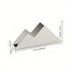 Customizable Text Stainless Steel Tissue Holder Creative Double Peak Tissue Stand Hotel Bar Restaurant Coffee Shop Napkin Rac