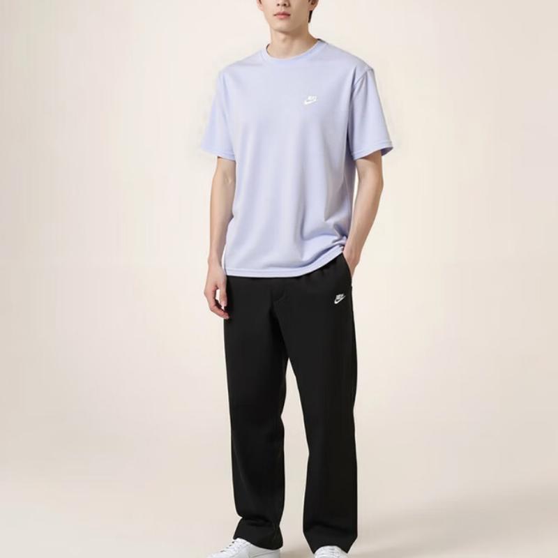 Nike Knitted Round Neck Sports Casual Comfortable Versatile Short Sleeve T-Shirt Men Tops FV0376-057