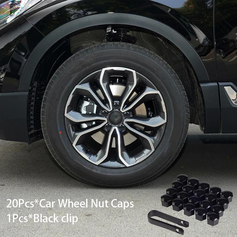 20Pcs 17/19/21MM Car Wheel Nut Protection Covers Wheel Nut Bolt Head Cover Tire Screw Anti-Rust Caps Auto Exterior Accessories