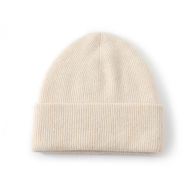 % Australian wool hat women's autumn and winter thickened warm ear protection knitted wool cold hat men's cycling spot