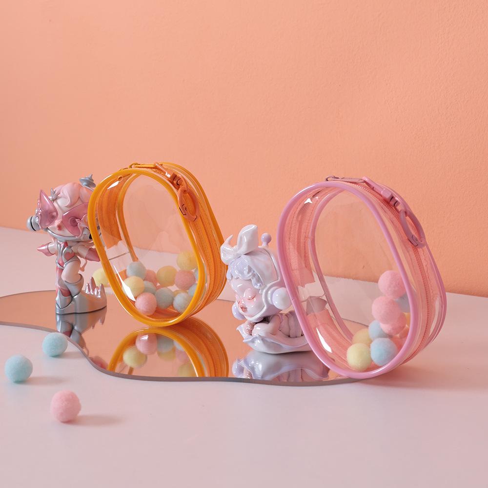 10cm Doll Stroller Transparent Display Bag for Blind Box Storage