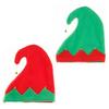 Noel Elf Şapka Yetişkin Çocuklar Renk Eşleştirme Şenlikli Yeni Yıl Noel Partisi Fotoğraf Prop Küçük Çan Kolye Kış Kap
