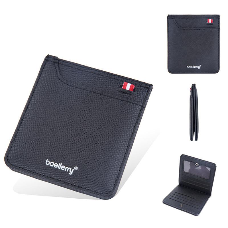 Baellerry Men Card Holder Fashion Vintage Design Business ID Card Holders Money Clips GZW