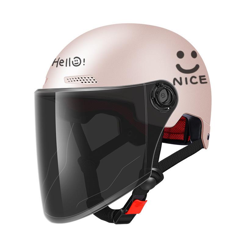 Cycling Helmet, Electric Vehicle Women's New National Standard Summer Sun Protection Motorcycle Men's Safety Helmet Summer Four Seasons Half Helmet