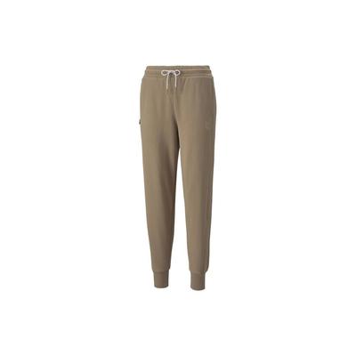 Printed Letter Drawstring Cuffed Sweatpants Women Bottoms Brown 533423-63
