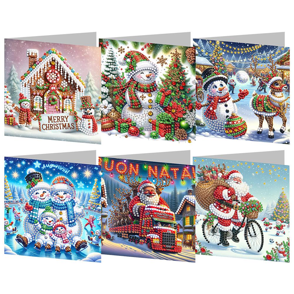 Diamond Painting Christmas Cards Diamond Painting Greeting Cards DIY Diamond Art Cards Arts Crafts for Birthday Thanksgiving Day