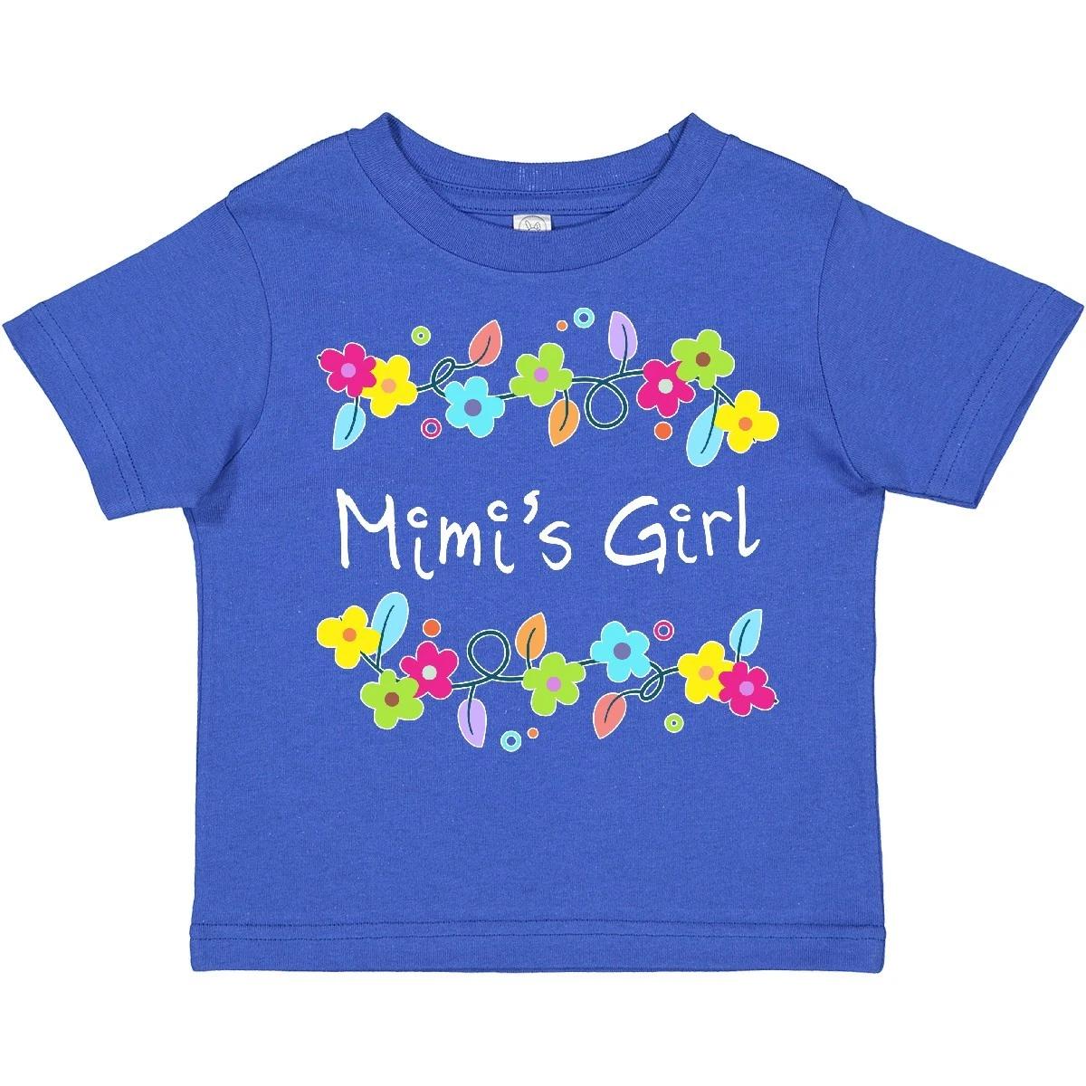 Inktastic Mimis Girl- Bright Flowers Toddler T-Shirt Family Grandma Gigi Gran 100