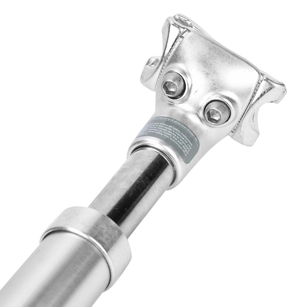 Mountain Road Bicycle Suspension Oil Pressure Seat Tube Seatpost (27.2mm Seat Rod Silver)