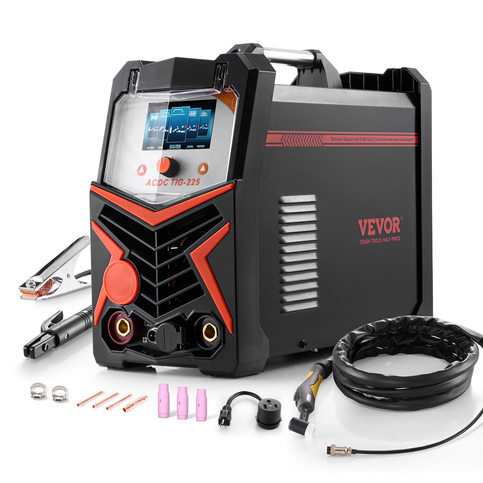 VEVOR TIG Welder, 225A 6-In-1 Aluminum