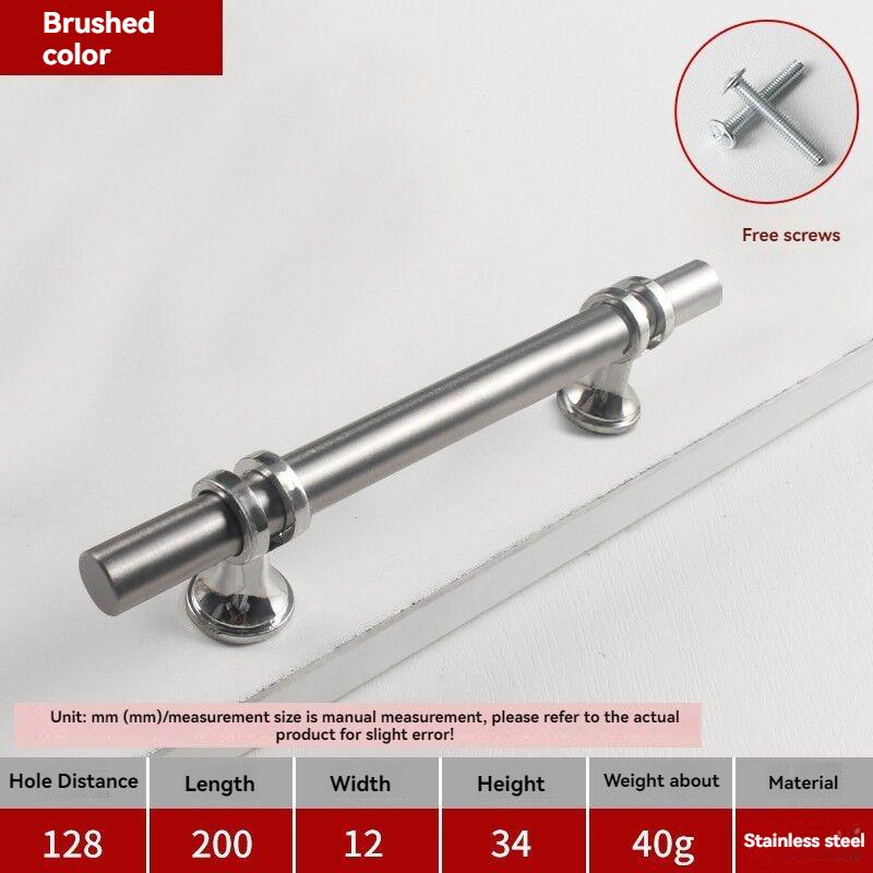 Handles Drawer Cabinet Furniture Kitchen Handles for Cabinet Knob Door Drawer Furniture Kitchen Knob Modern Simple  Silver Black