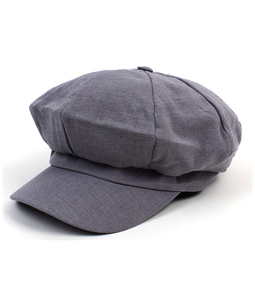 Yunibeosyeolkemiseuteuli Modern Linen Gray Newsboy Cap