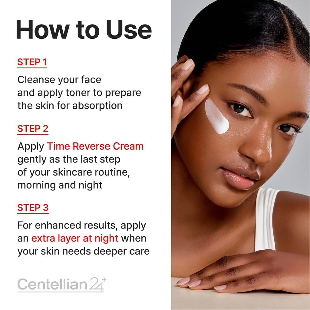 CENTELLIAN 24 Madeca Cream Time Reverse (50 Ml) Glow Face Cream Moisturising Cream Moisturising Firming Smooths Uneven Looking Skin Improves