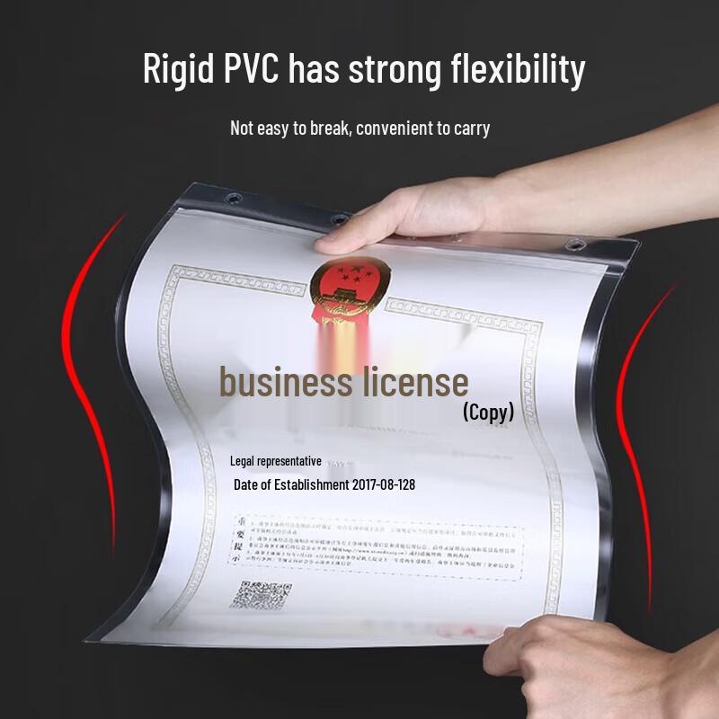 Miling A3 Horizontal Thickened PVC Business License Cover