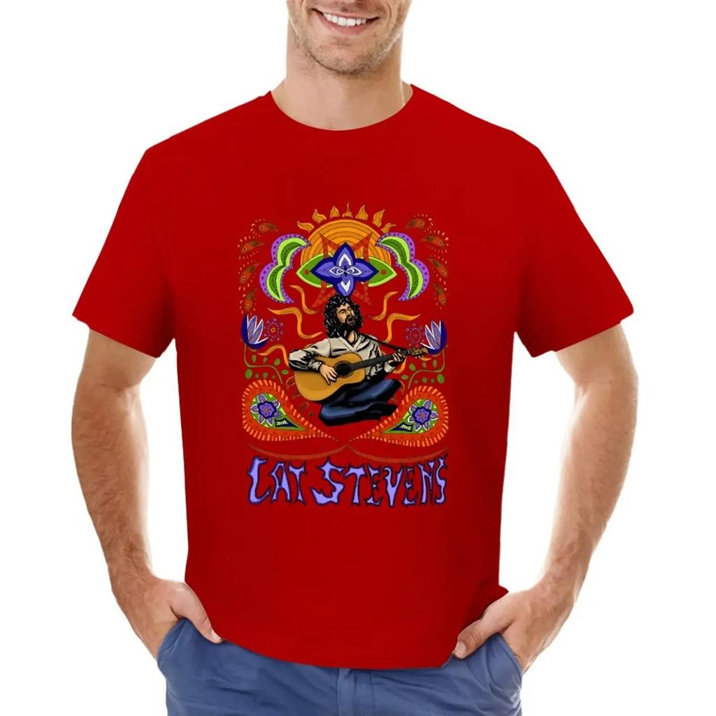 Cat Stevens T-shirt Short sleeve tee Blouse blanks graphic t-shirts big and tall