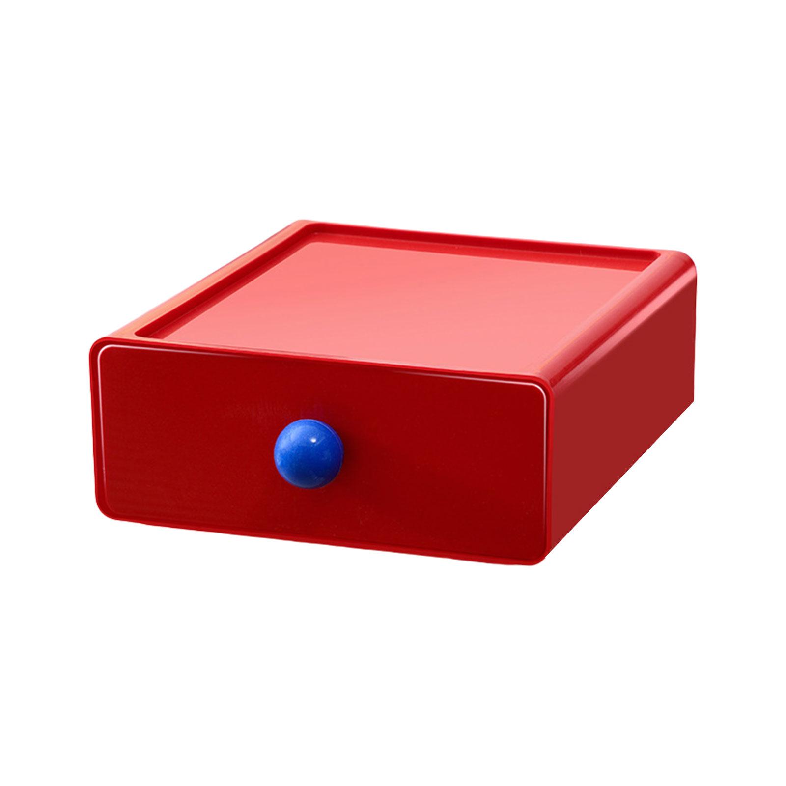 

Элегантный пластиковый ящик, штабелируемый, пыленепроницаемый настольный органайзер, большая вместимость, стойка для хранения канцелярских товаров для студентов красный