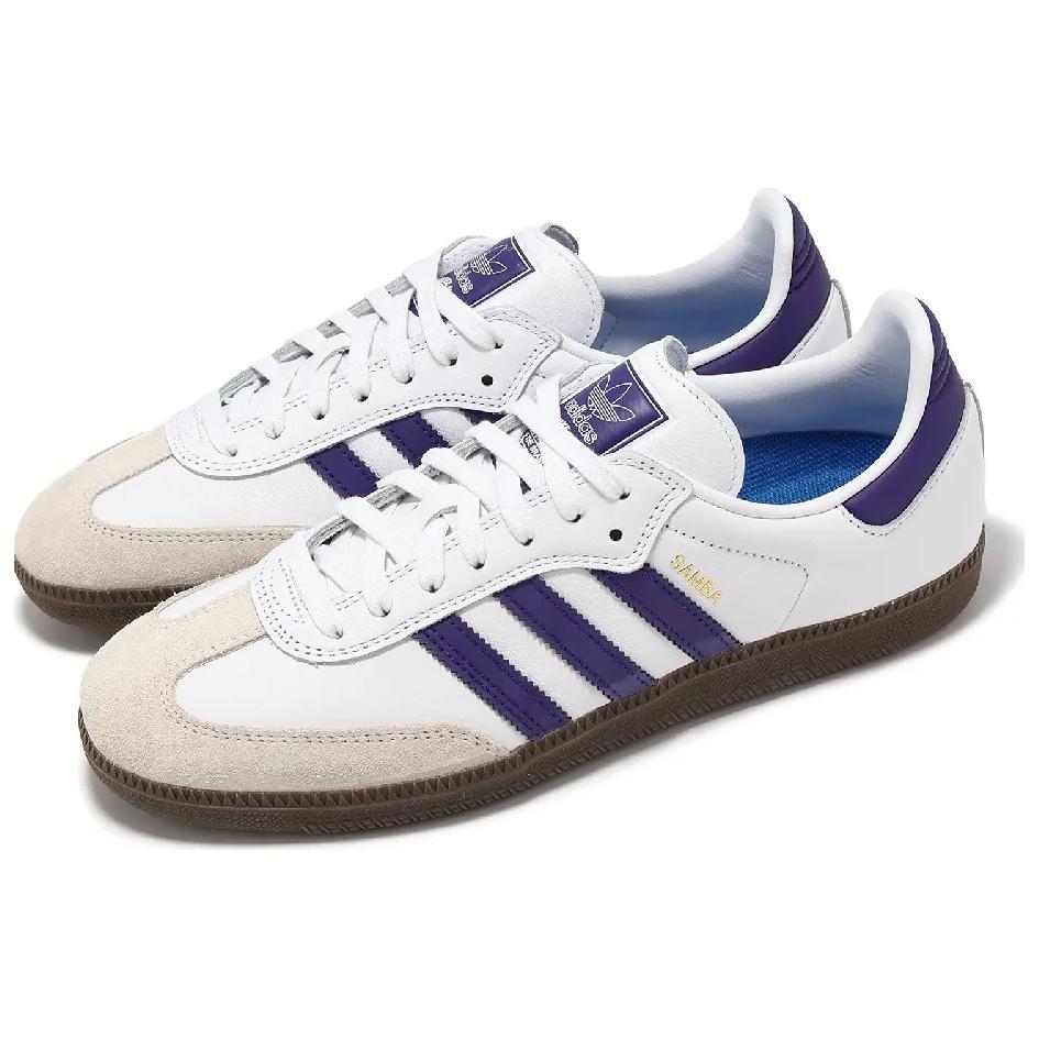 adidas Samba Adv Cloud White Collegiate Purple Sneakers IE6613